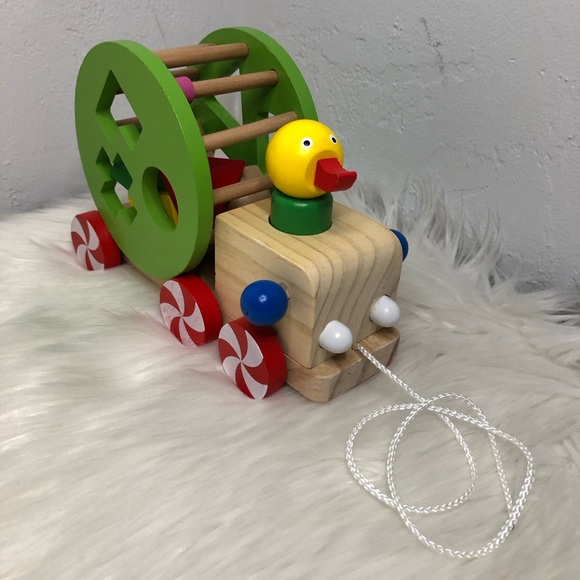 Shape Sorting Wooden Pull Toy Educational Toy Montessori Inspired - Picture 1 of 7